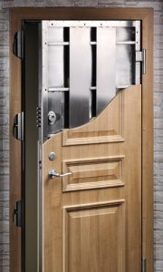 Steel Security Door with either timber or composite covering 